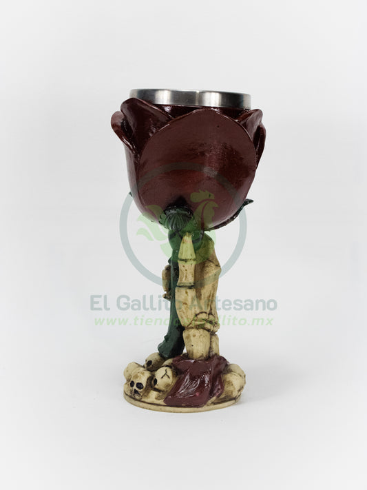 Copa 25-1 #1 | Mano Esqueleto Rosa Roja