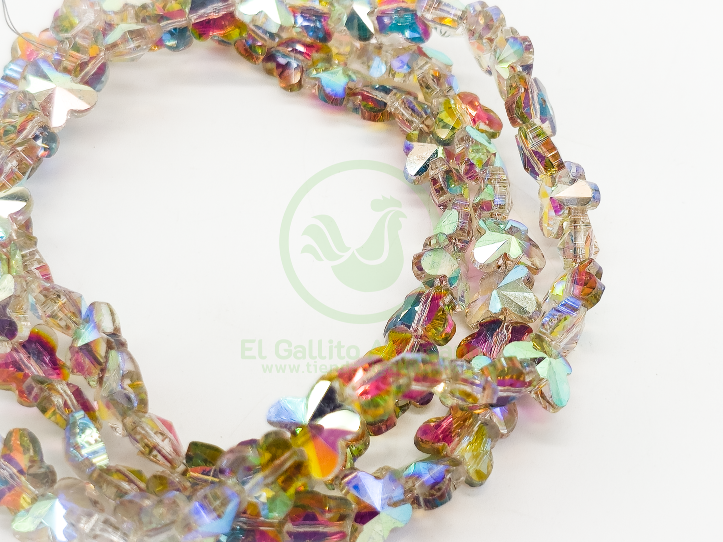 Cristal Mariposa 10mm | Colores