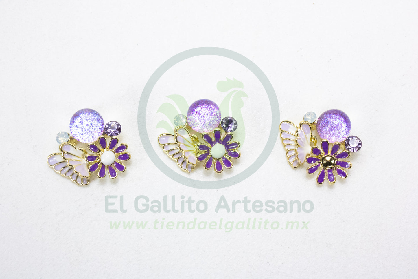 Dije #4 Esmaltado | Bola Flor Color