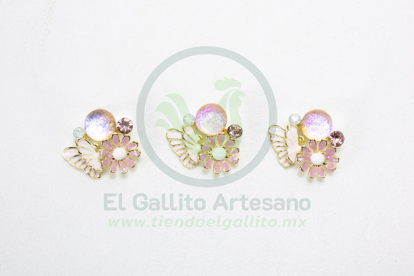 Dije #4 Esmaltado | Bola Flor Color