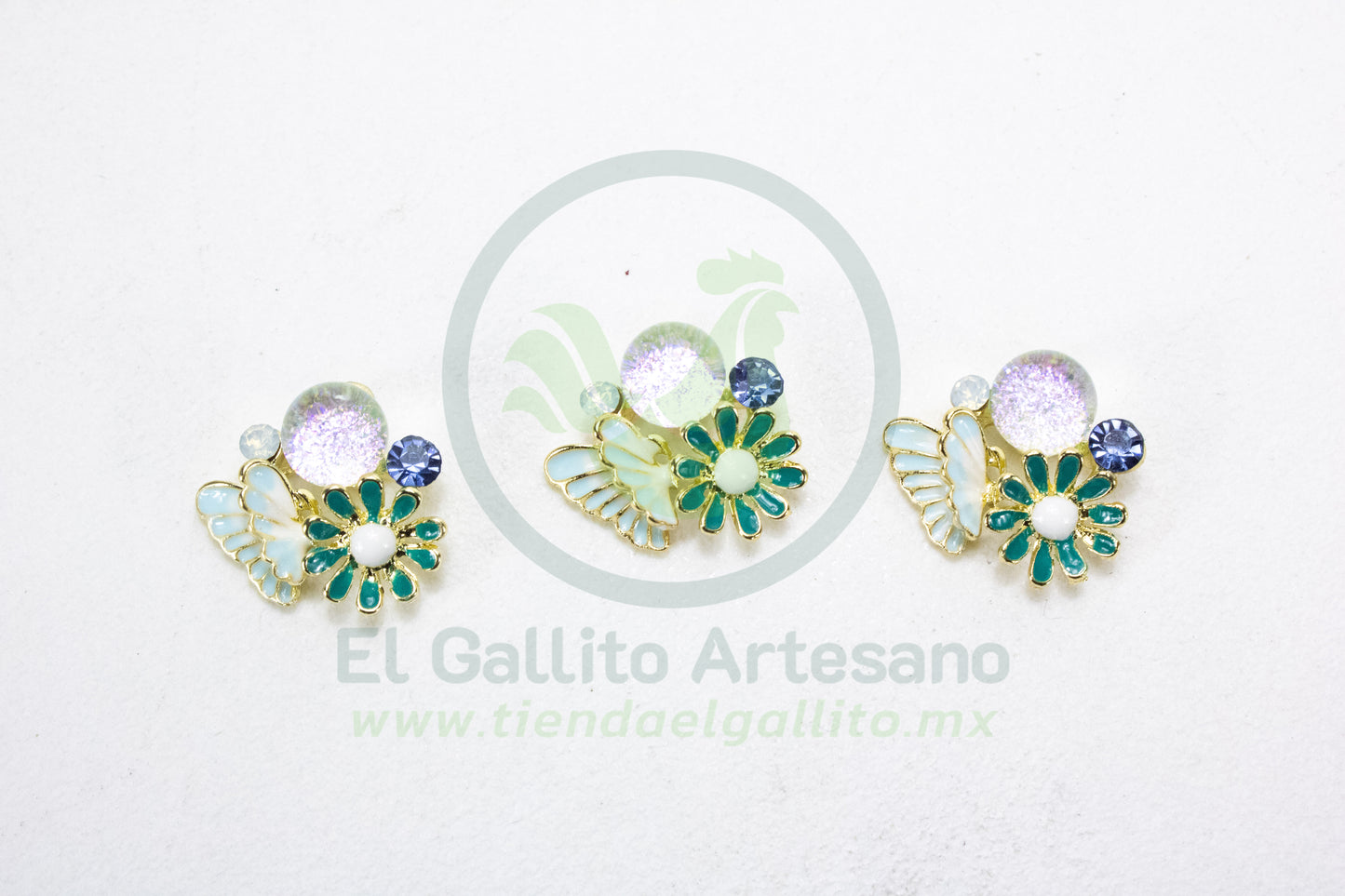 Dije #4 Esmaltado | Bola Flor Color