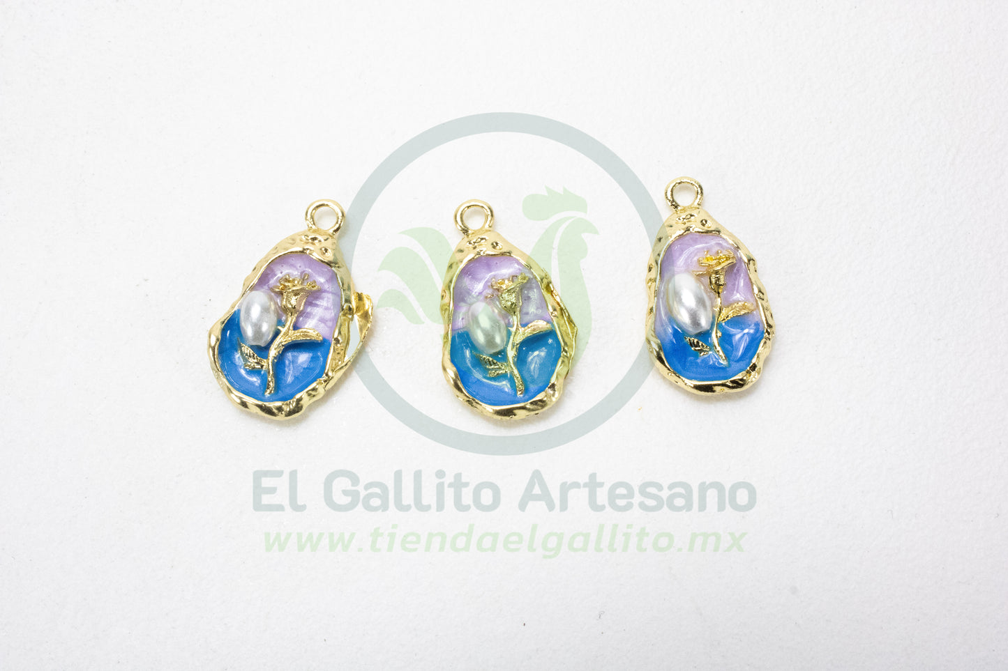 Dije #4 Esmaltado | Gota Dorada Color