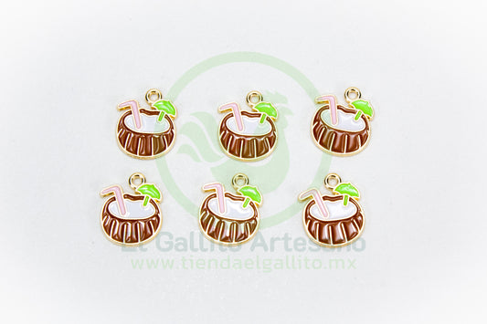 Dije #5 Esmaltado | Agua De Coco