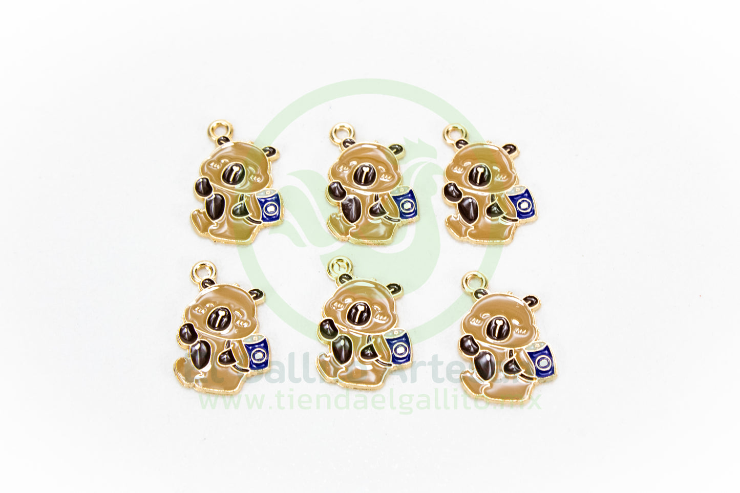 Dije #5 Esmaltado | Capibara Feliz Colores