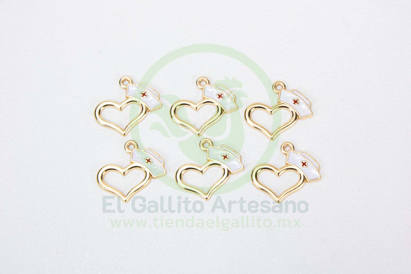 Dije #5 Esmaltado | Cofia Corazón