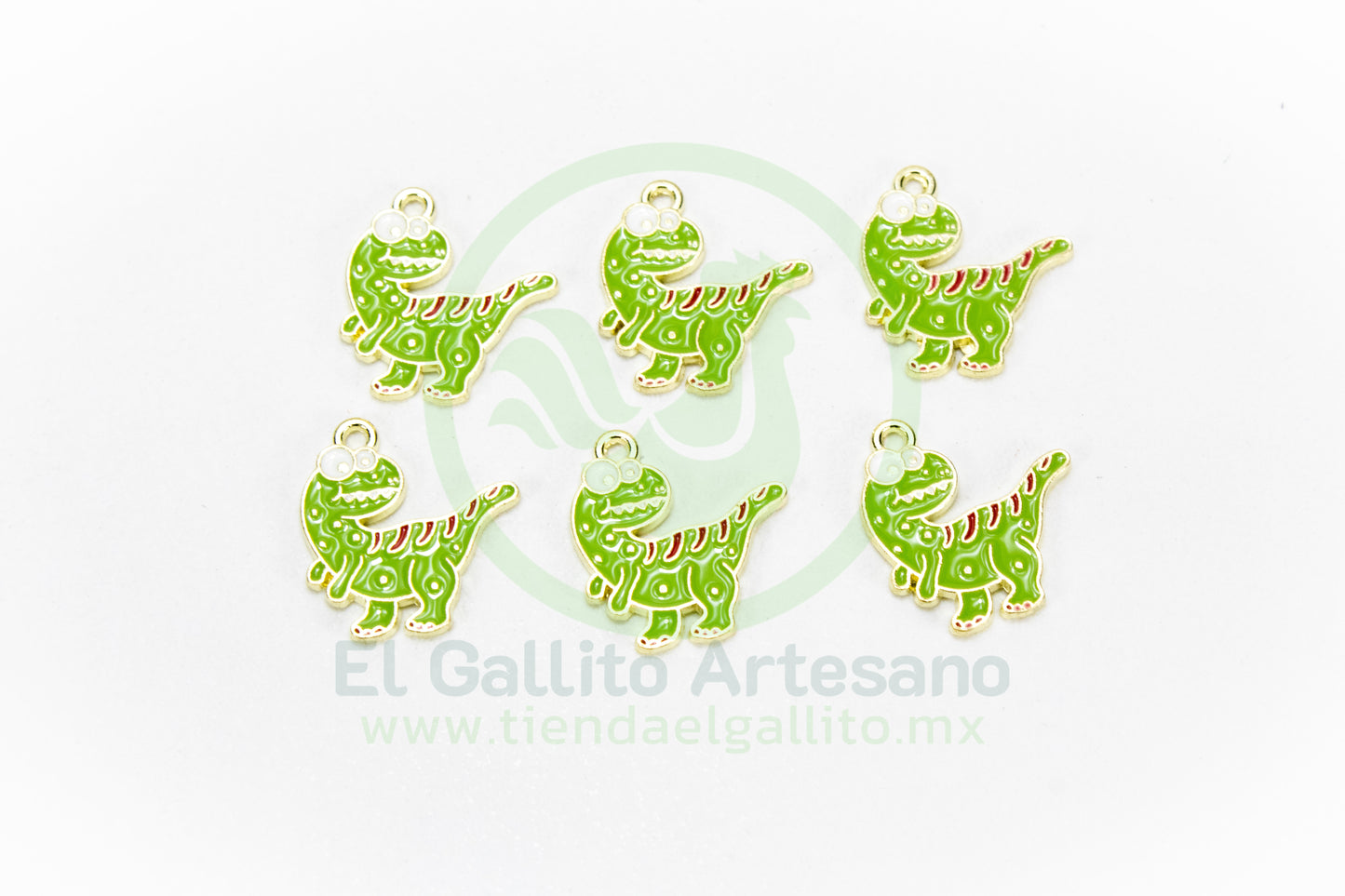 Dije #5 Esmaltado | Dinosaurio Colores