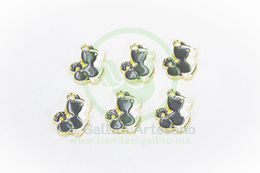 Dije #5 Esmaltado | Perrito Pinto