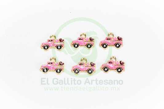 Dije #5 Esmaltado | Camion Rosa