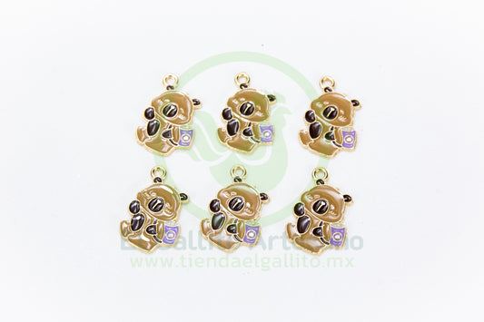 Dije #5 Esmaltado | Capibara Feliz Colores