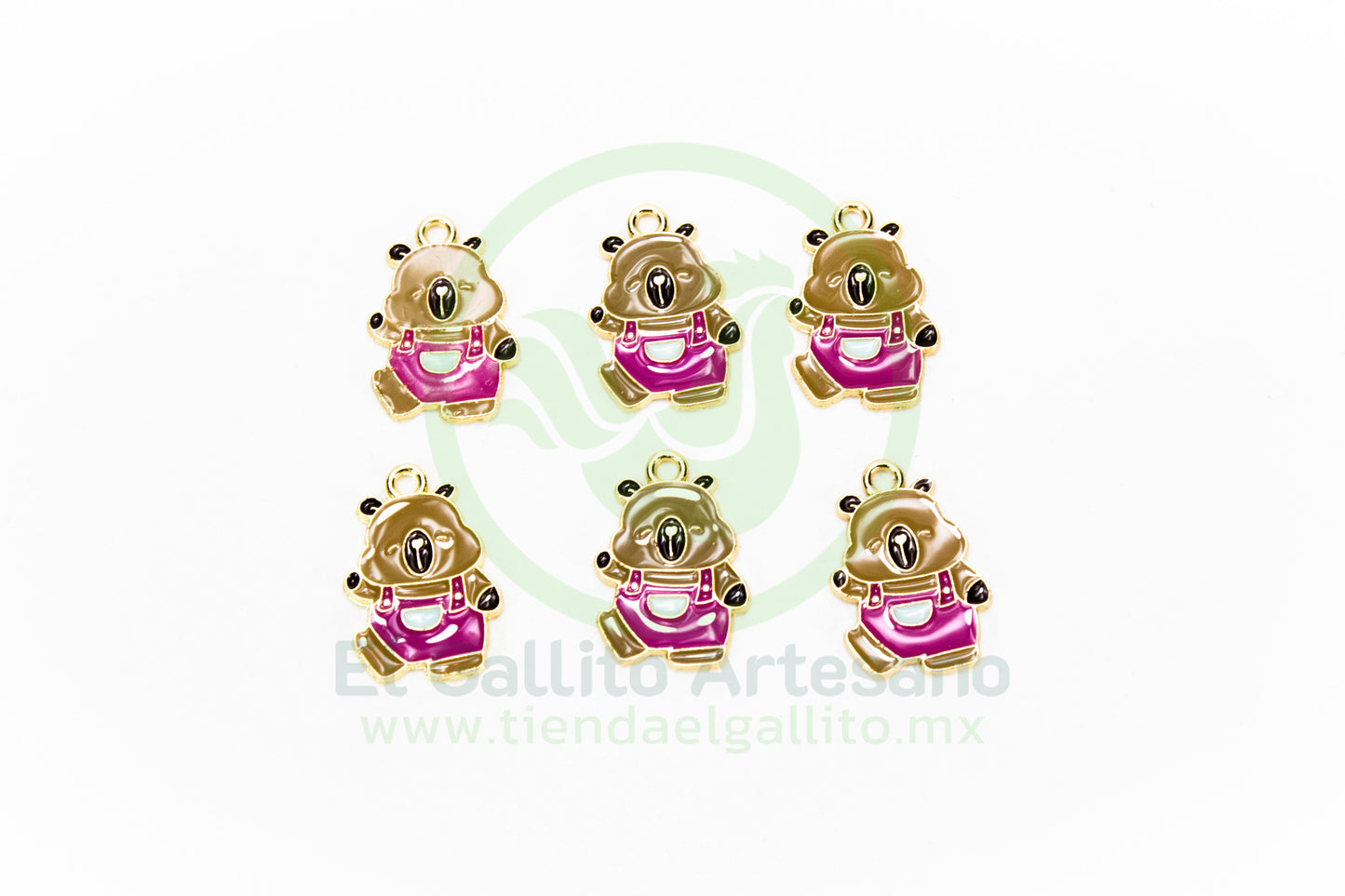 Dije #5 Esmaltado | Capibara Overol Colores