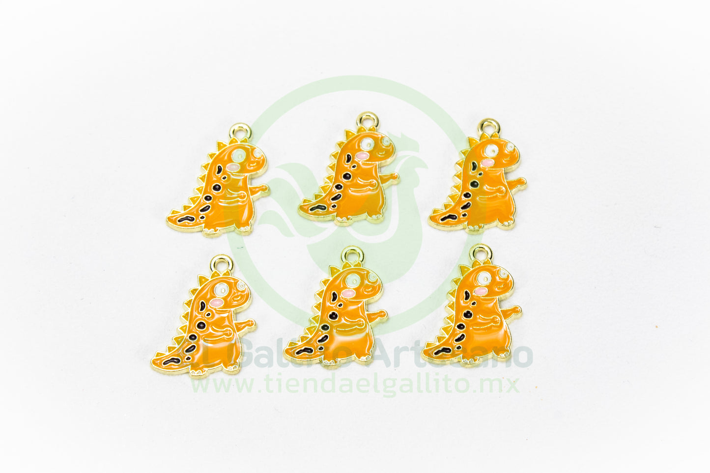 Dije #5 Esmaltado | Dinosaurio Colores