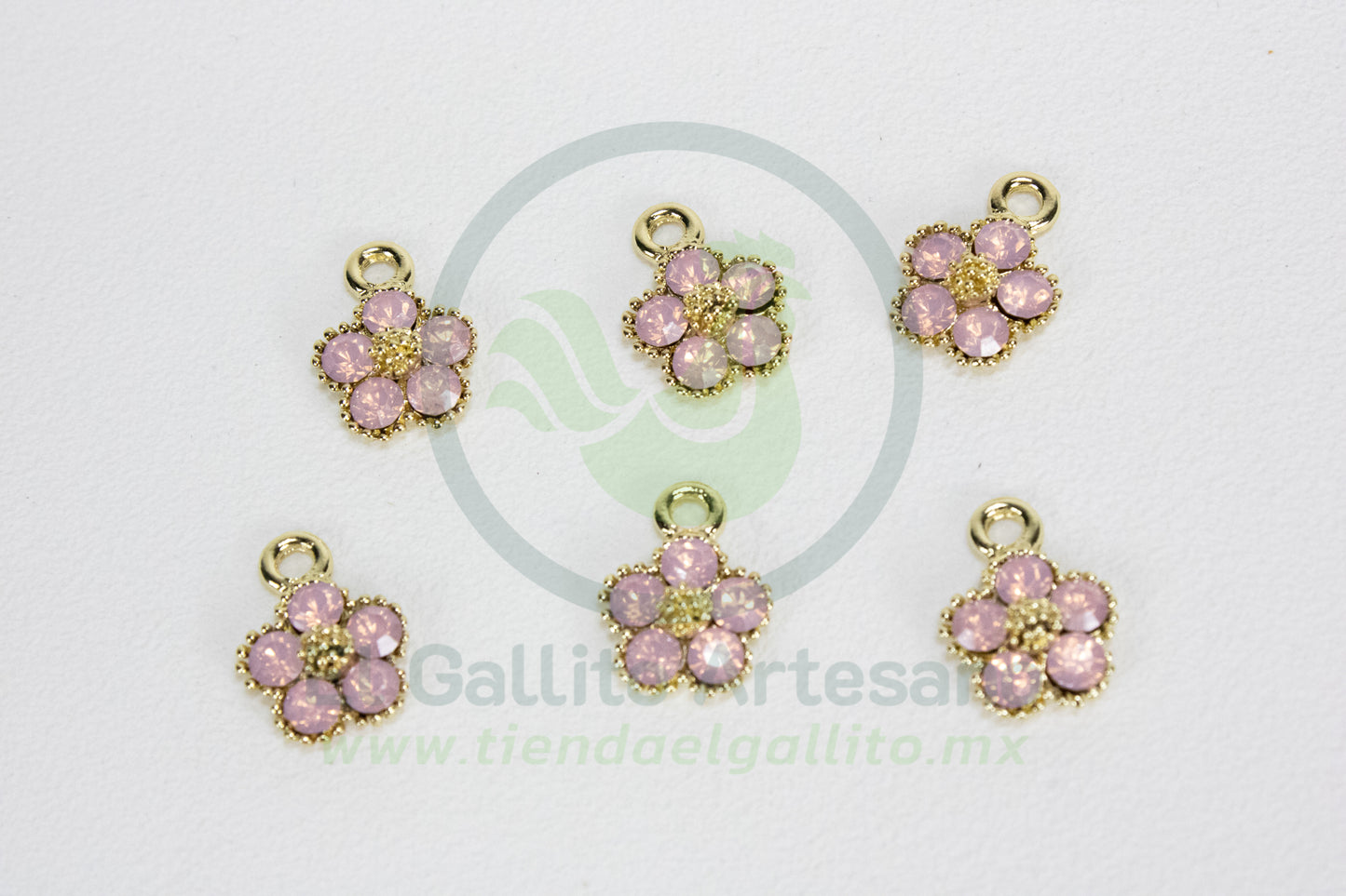 Dije #2 Esmaltado | Flor Cristal