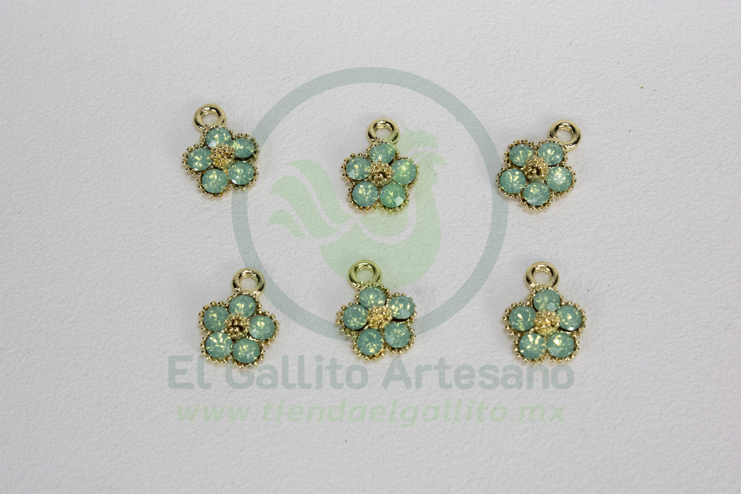 Dije #2 Esmaltado | Flor Cristal