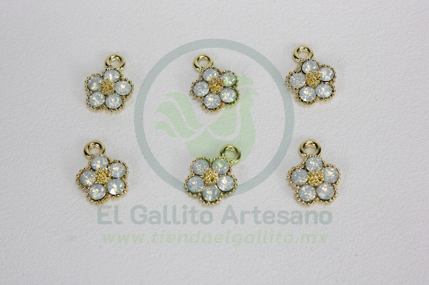 Dije #2 Esmaltado | Flor Cristal