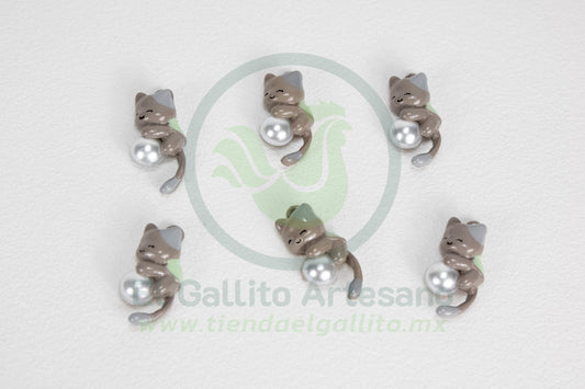 Dije #2 Esmaltado | Gato Perla