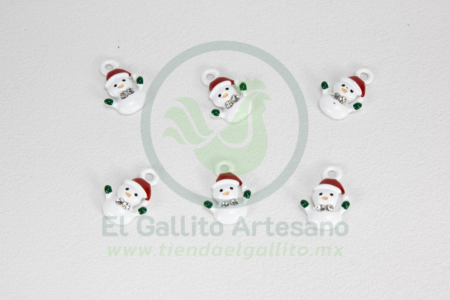 Dije #2 Esmaltado | Muñeco De Nieve