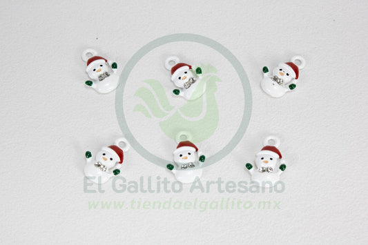 Dije #2 Esmaltado | Muñeco De Nieve