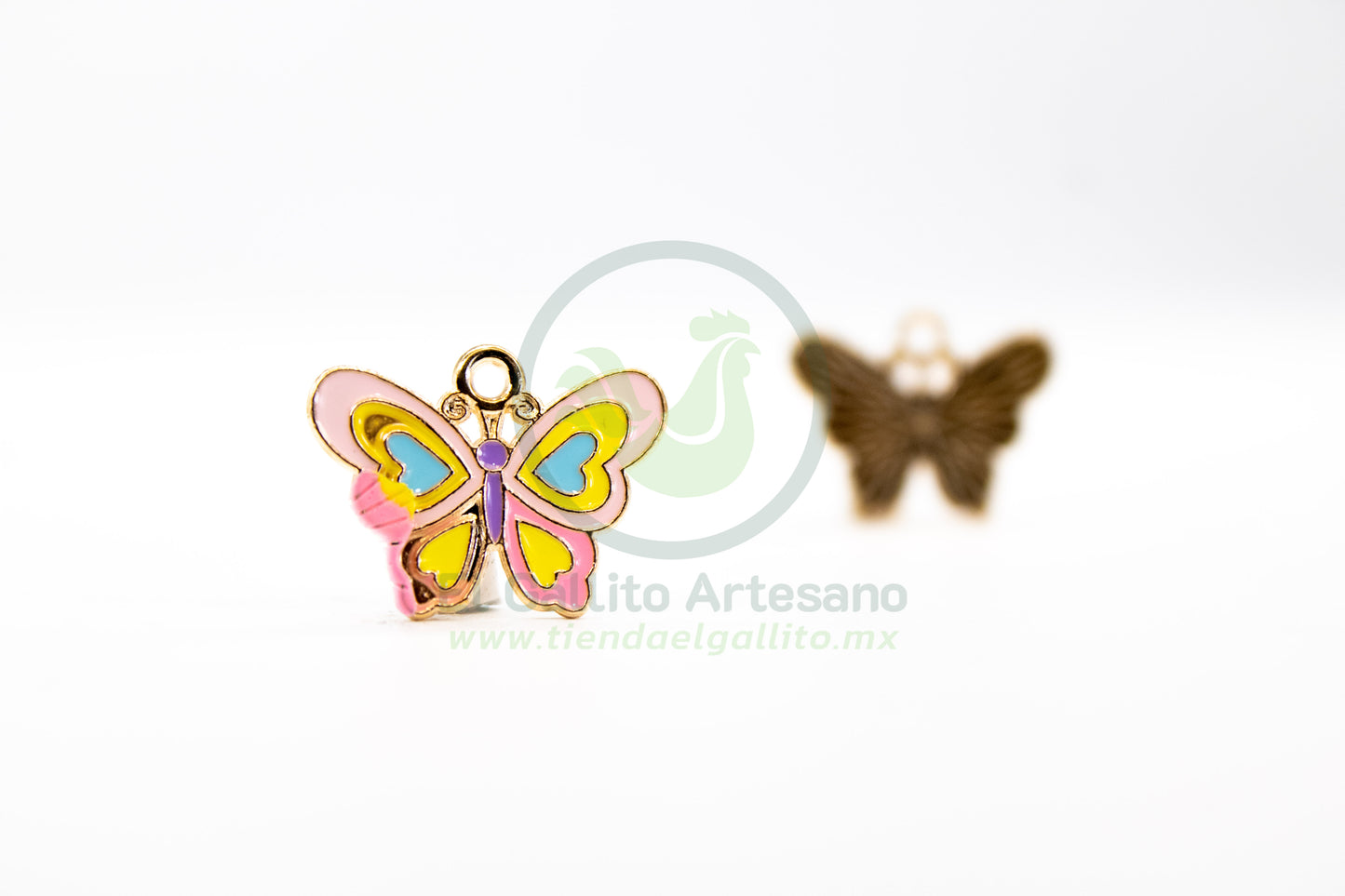 Mariposa Multicolor - Dije Metal