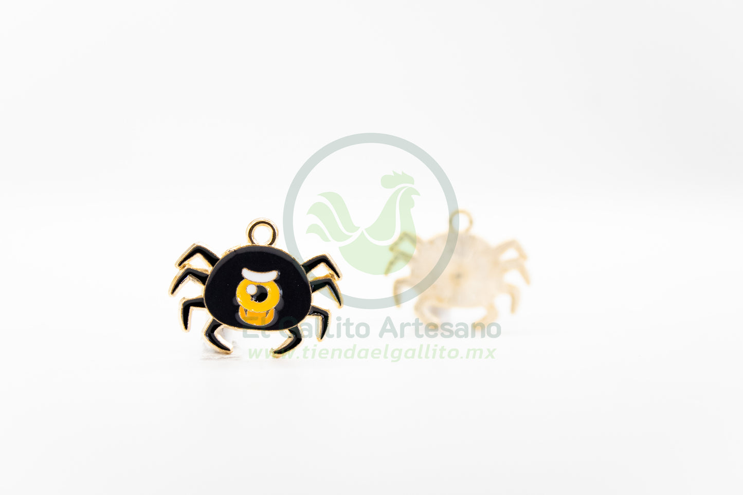 Araña de 1 Ojo - Dije Metal Halloween