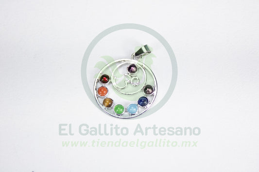 Dije #11 Piedra 7 Chakras