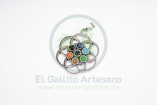 Dije #12 Piedra 7 Chakras