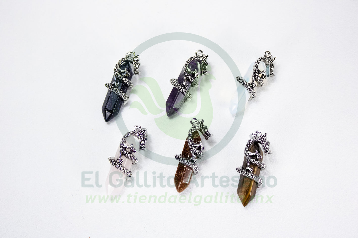 Dije #13 Piedra Obelisco Dragon