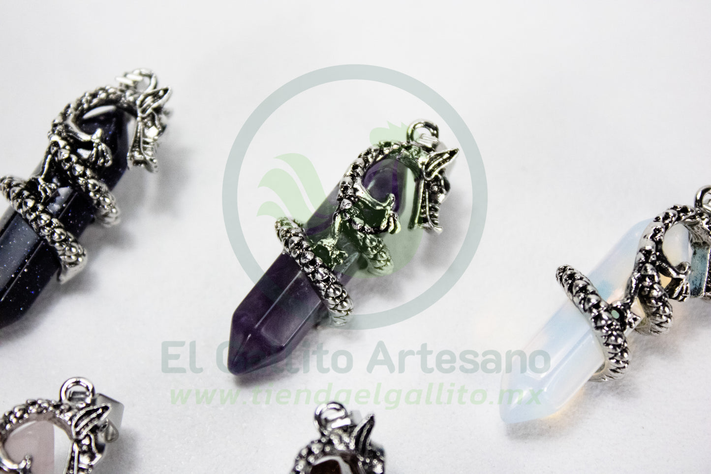 Dije #13 Piedra Obelisco Dragon