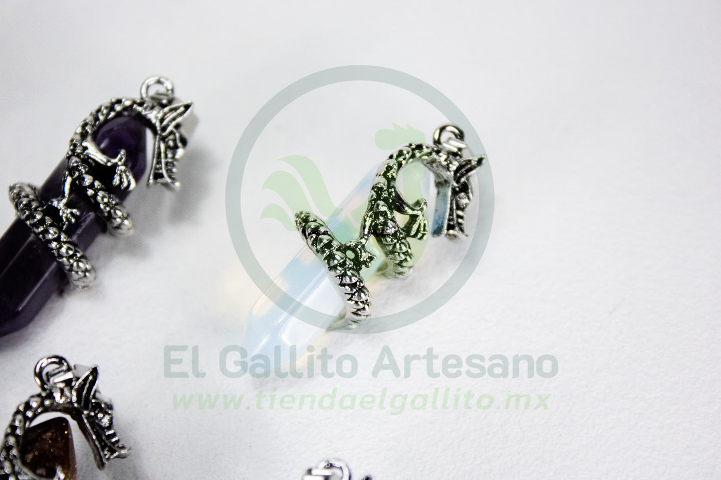 Dije #13 Piedra Obelisco Dragon