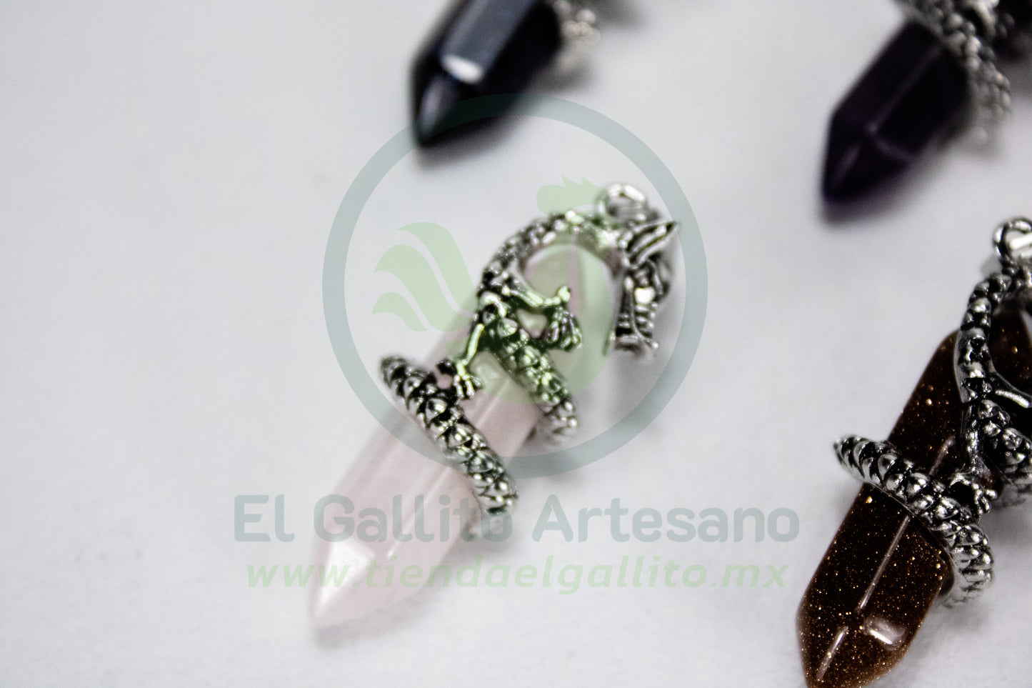 Dije #13 Piedra Obelisco Dragon