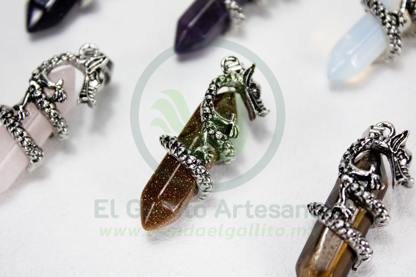 Dije #13 Piedra Obelisco Dragon