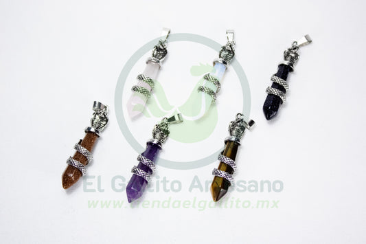 Dije #14 Piedra Obelisco Cobra