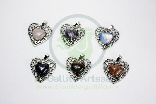 Dije #15 Piedra Corazon