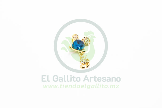 Zirconia #117 Ratoncito Cristal Azul