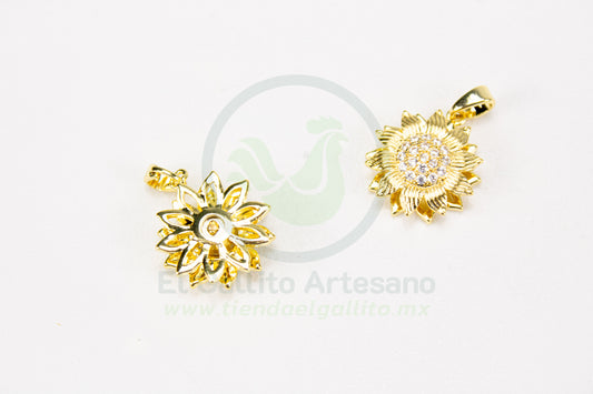 Dije Zirconia #231 | Girasol Movible