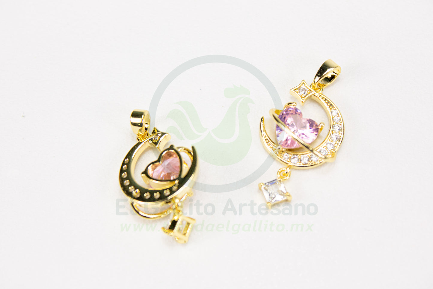 Dije Zirconia #233 | Luna Anillo Saturno