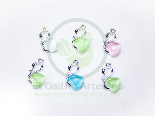 Dije #1 Esmaltado | Cisne Corazón