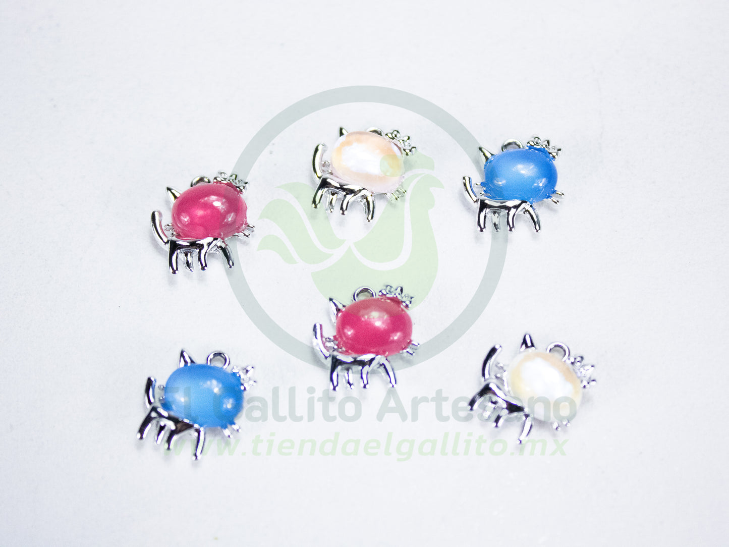 Dije #1 Esmaltado | Gato Con Moño