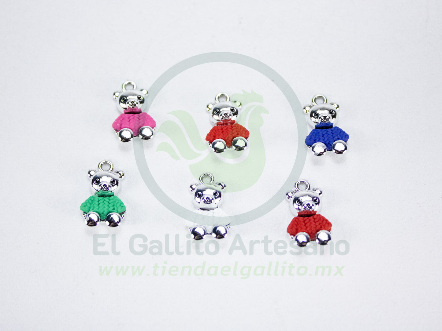 Dije #1 Esmaltado | Oso con Sueter