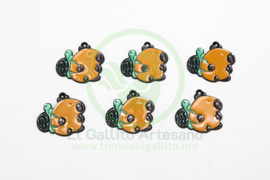 Dije #1 Esmaltado | Capibara Mochila