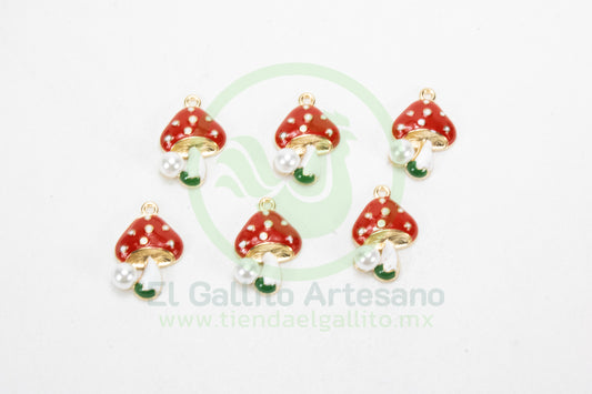 Dije #1 Esmaltado | Hongo Perla