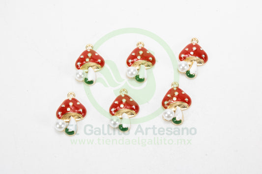 Dije #1 Esmaltado | Hongo Perla