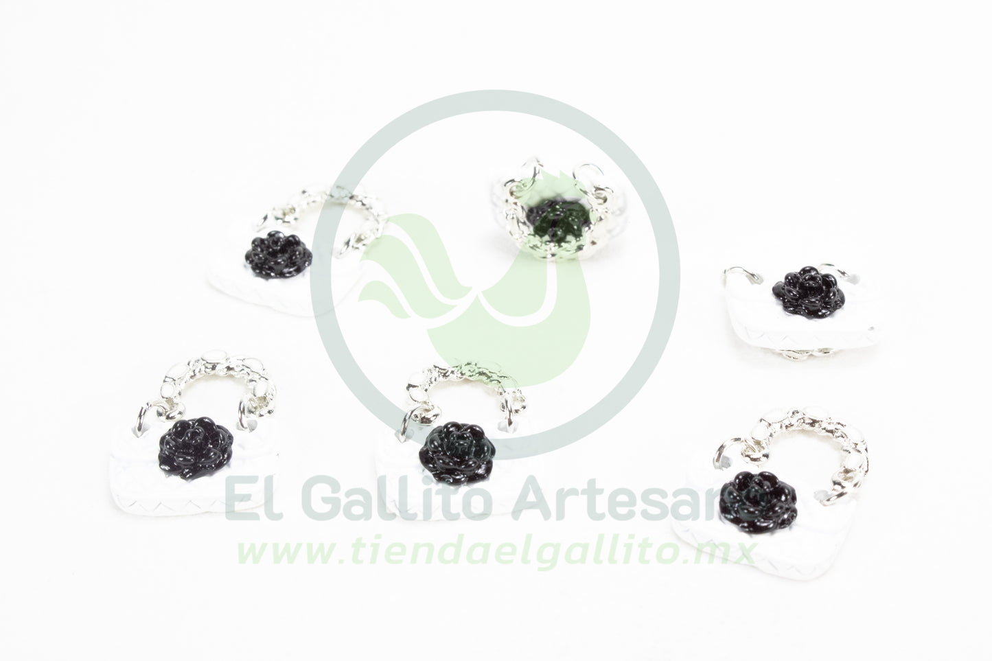 Dije #3 Esmaltado | Bolso Plateado