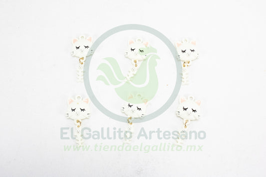 Dije #3 Esmaltado | Gato Esqueleto