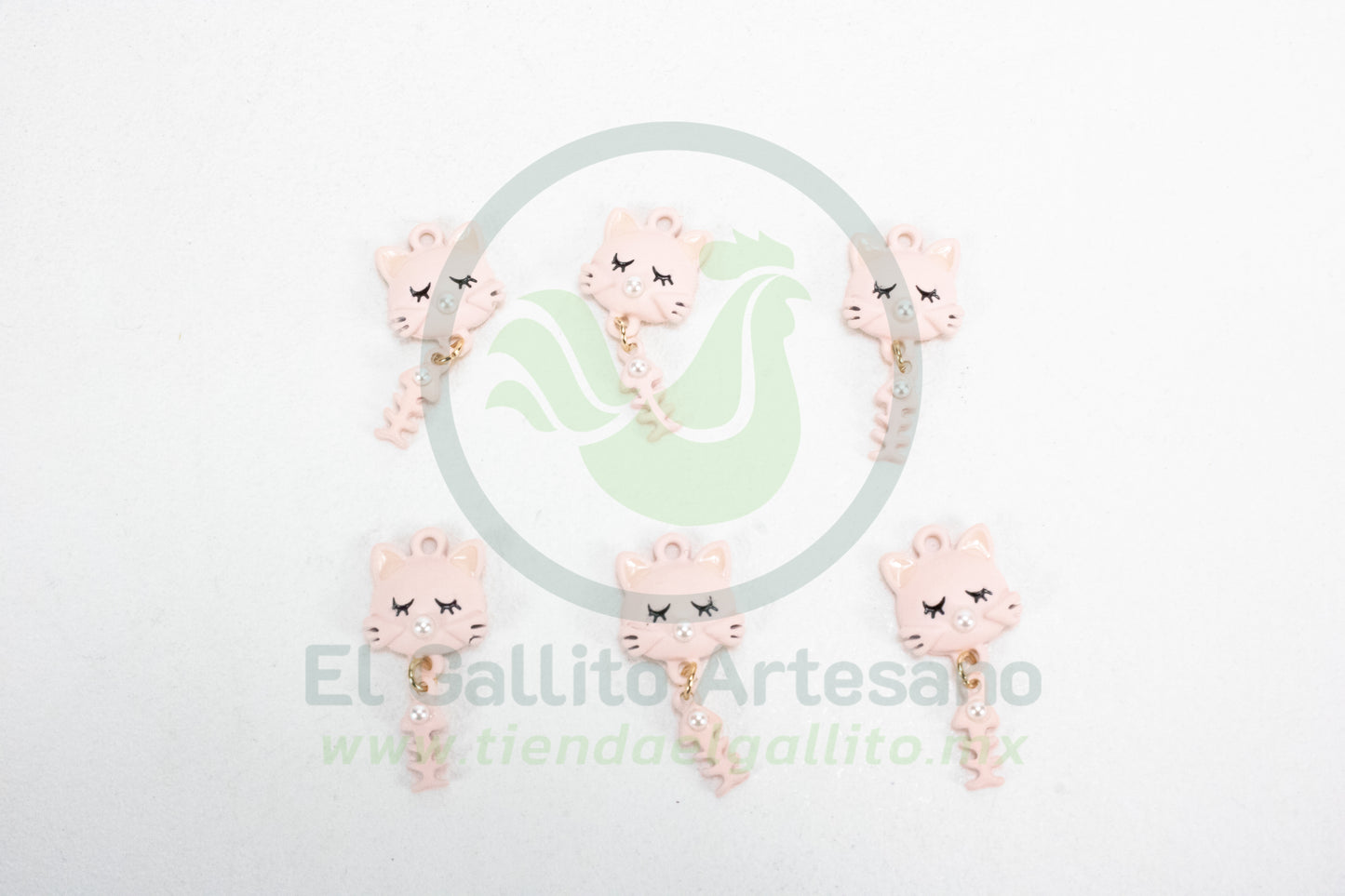 Dije #3 Esmaltado | Gato Esqueleto
