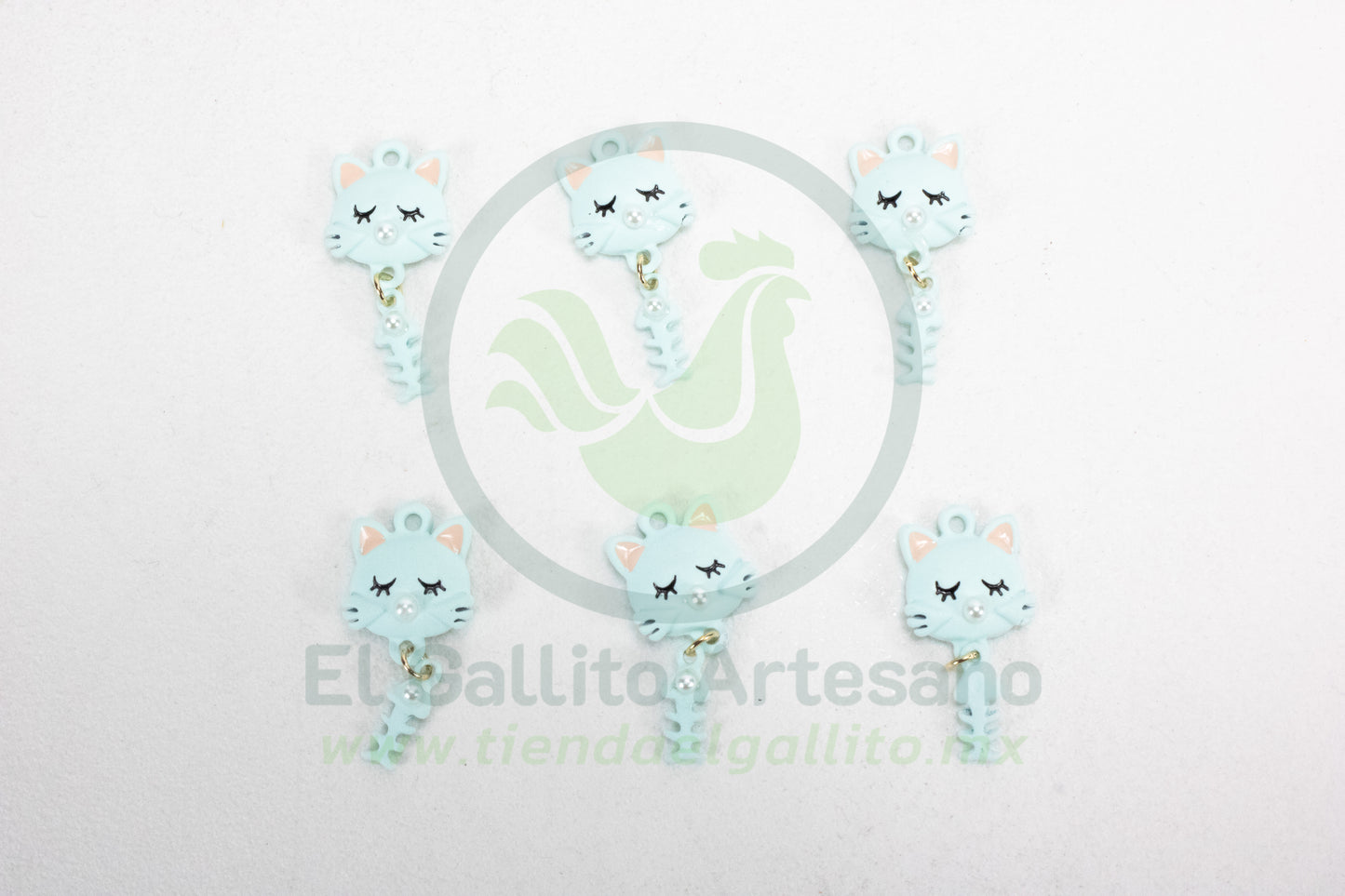 Dije #3 Esmaltado | Gato Esqueleto