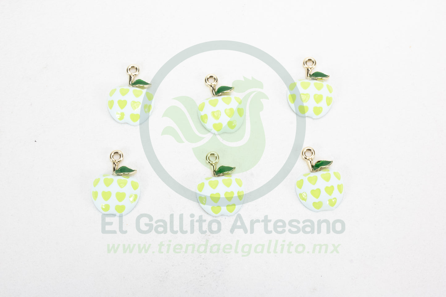 Dije #3 Esmaltado | Manzana Corazon