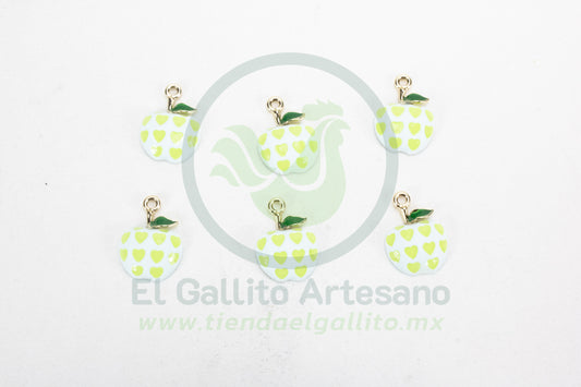 Dije #3 Esmaltado | Manzana Corazon