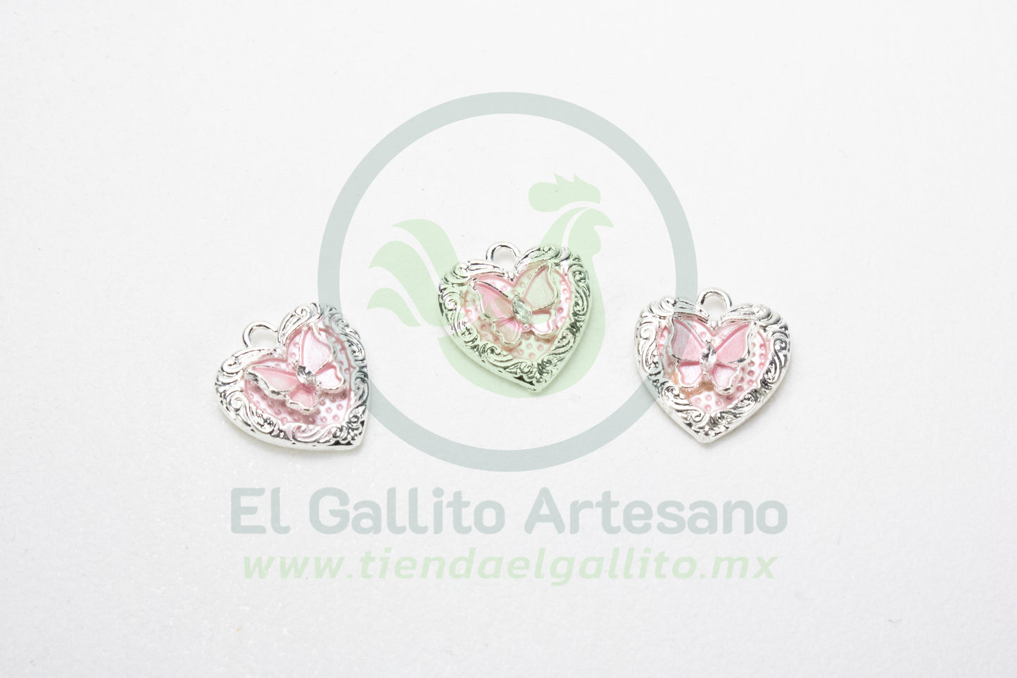 Dije #4 Esmaltado | Mariposa Corazón