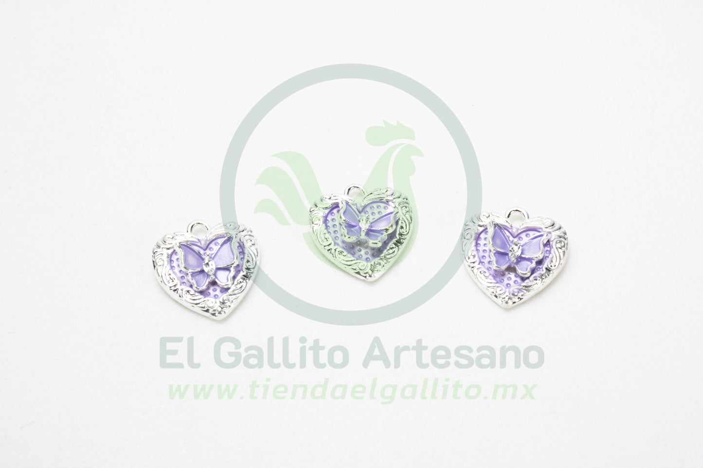 Dije #4 Esmaltado | Mariposa Corazón
