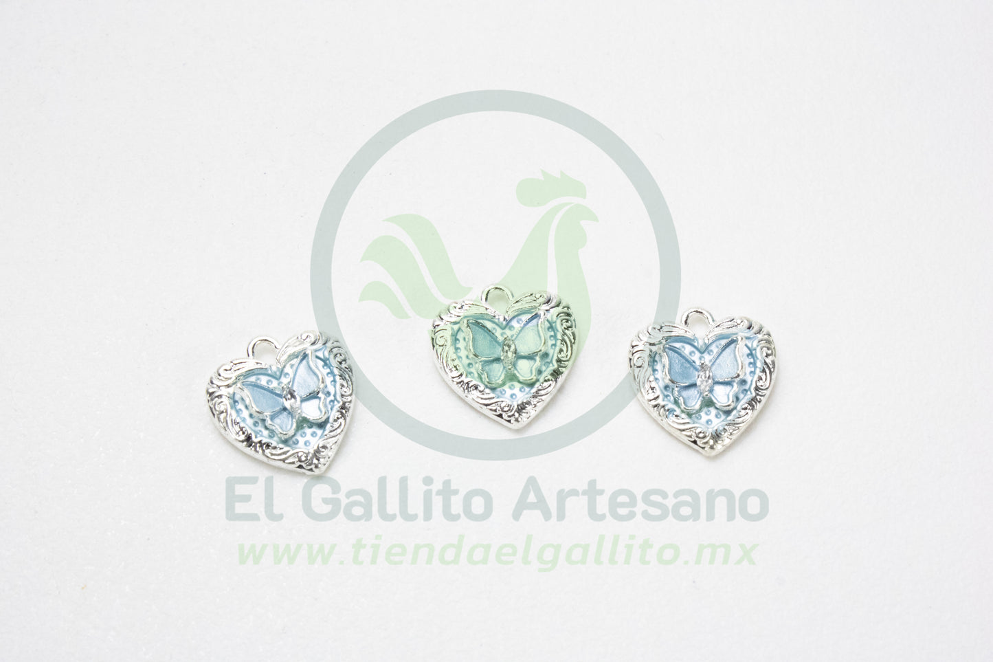 Dije #4 Esmaltado | Mariposa Corazón